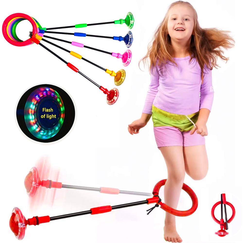 Outdoor Sport Games For Kids - フラッシュ縄跳びボール子供片足屋外楽しいスポーツ子供ジャンプ力反応トレーニングスイングボール子供親ゲーム