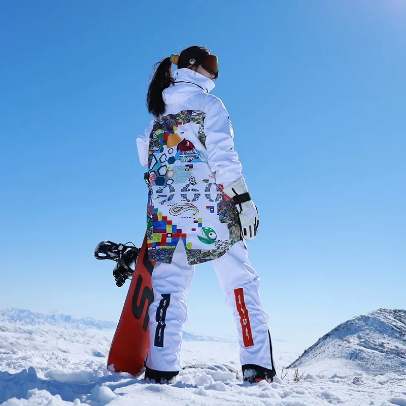 Outdoor Sport Winter Jacket - 2025年新作 スノーボード用トラックスーツ 防水ジャケット オーバーサイズ メンズスキーセット 冬用