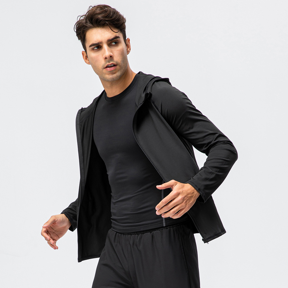 フード付きジムスポーツウェア,ランニングトレーニング用メンズ - Outdoor Sport Brand Jacket のレビューと価格