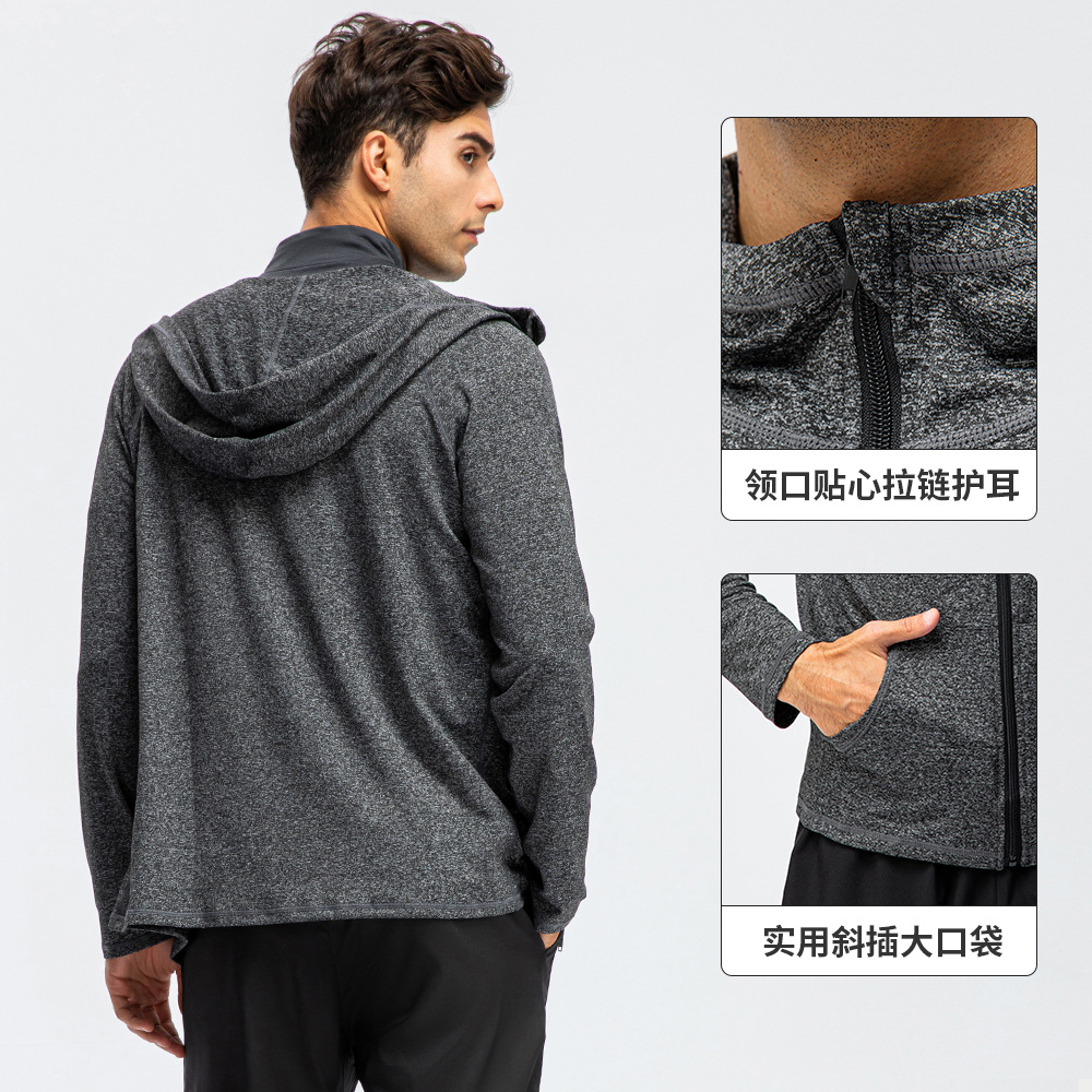 フード付きジムスポーツウェア,ランニングトレーニング用メンズ - Outdoor Sport Brand Jacket のレビューと価格