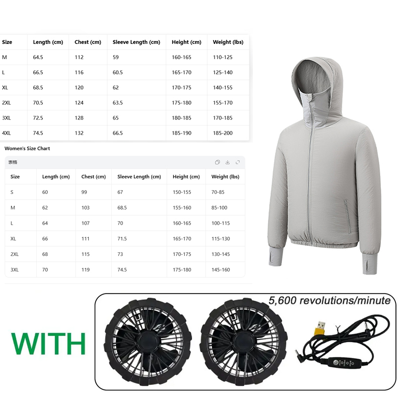 夏のスポーツファンエアコンクール男性女性旅行超軽量ブランドア - Outdoor Sport Brand Jacket のレビューと価格