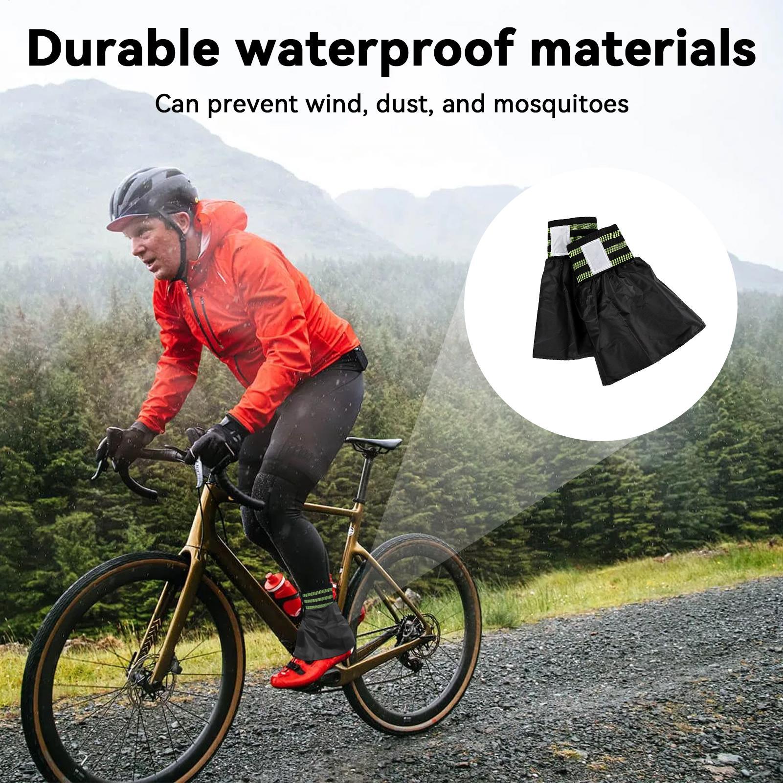 防水通気性サイクリングレッグゲートル調節可能な反射安全レギン - Outdoor Sport Leggings のレビューと価格