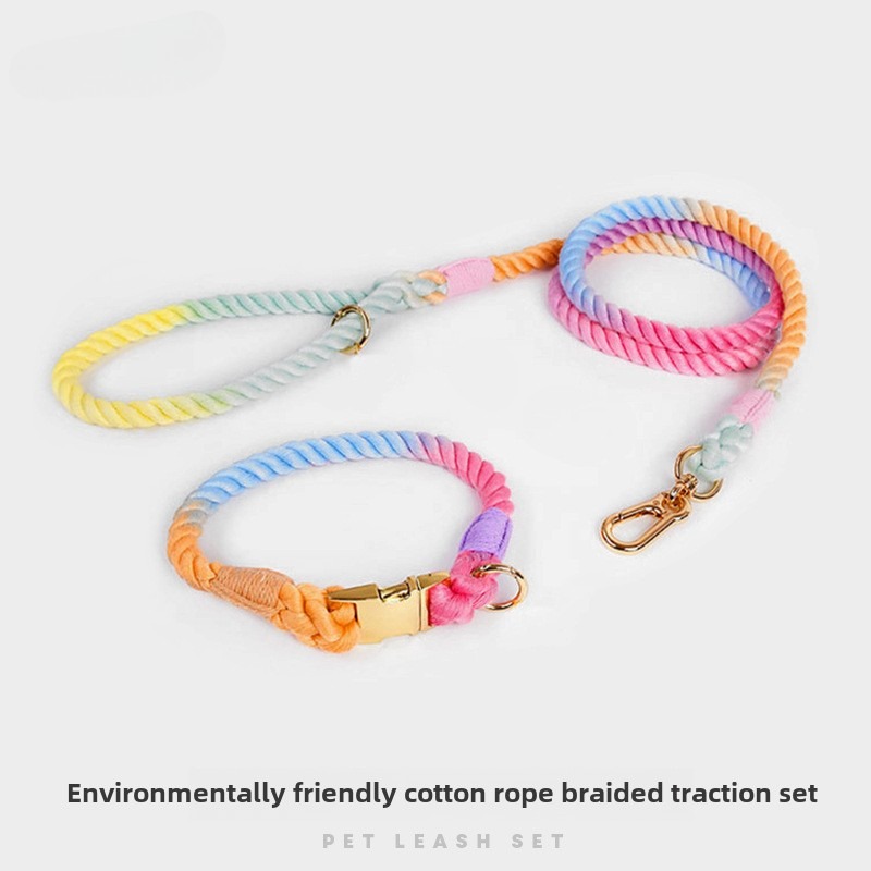 Loudik 卸売手織りカラーコットンロープペット首輪セット - Headcollar Rope Set のレビューと価格