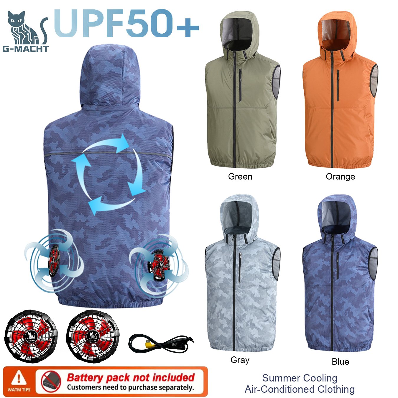 サマースポーツ 12V/5V ファン エアコン クール 男女 - Outdoor Sport Brand Jacket のレビューと価格