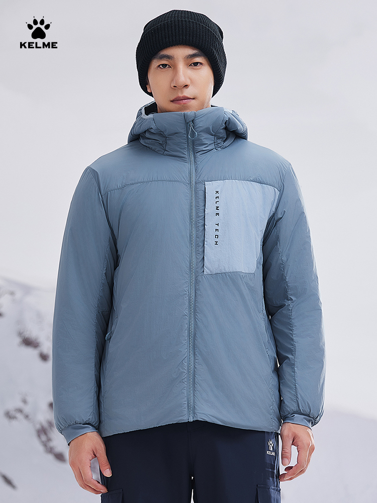 ケルメ-男性用軽量フード付きジャケット、コットンジャケット、 - Outdoor Sport Winter Jacket のレビューと価格